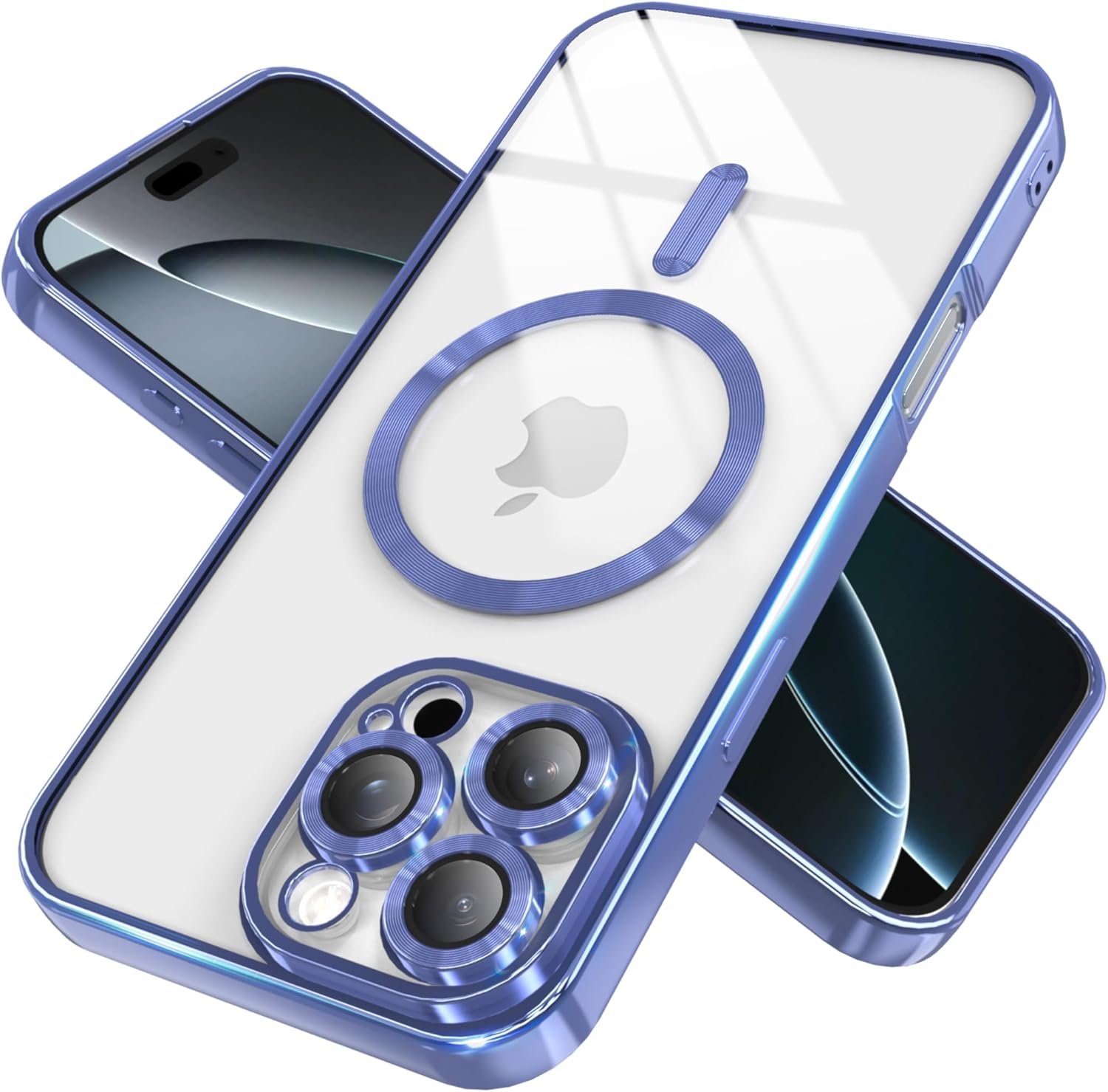 Custodia magnetica trasparente per iPhone 13 Pro / Pro Max, compatibile MagSafe, antiurto e sottile.