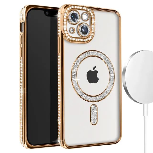 Custodia ibrida antiurto per iPhone 15 /Pro/Pro Max compatibile con MagSafe