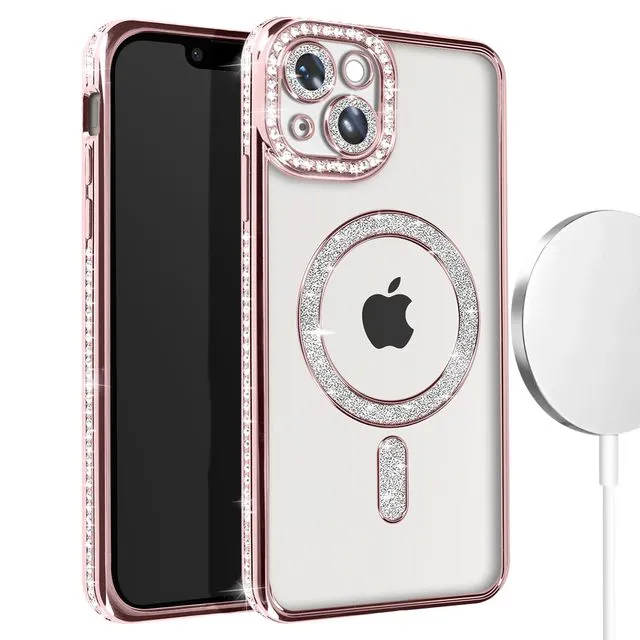 Custodia ibrida antiurto per iPhone 14 /Pro/Pro Max compatibile con MagSafe