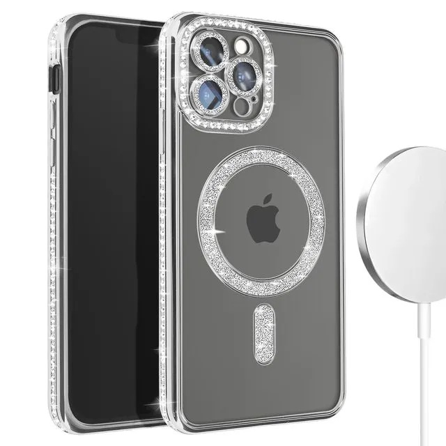 Custodia ibrida antiurto per iPhone 16 Pro compatibile con MagSafe
